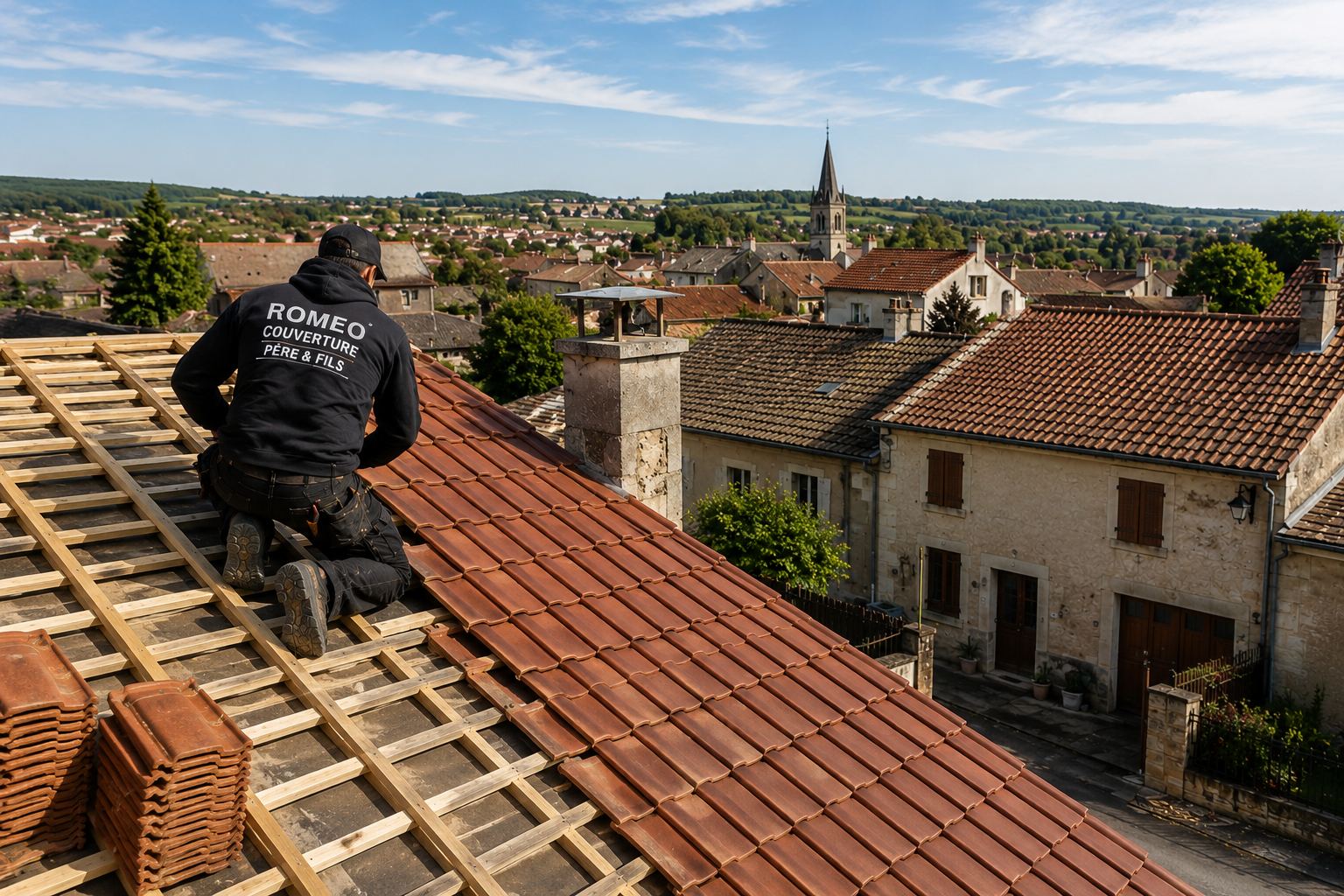 Couverture en tuiles, ROMEO Père et Fils
